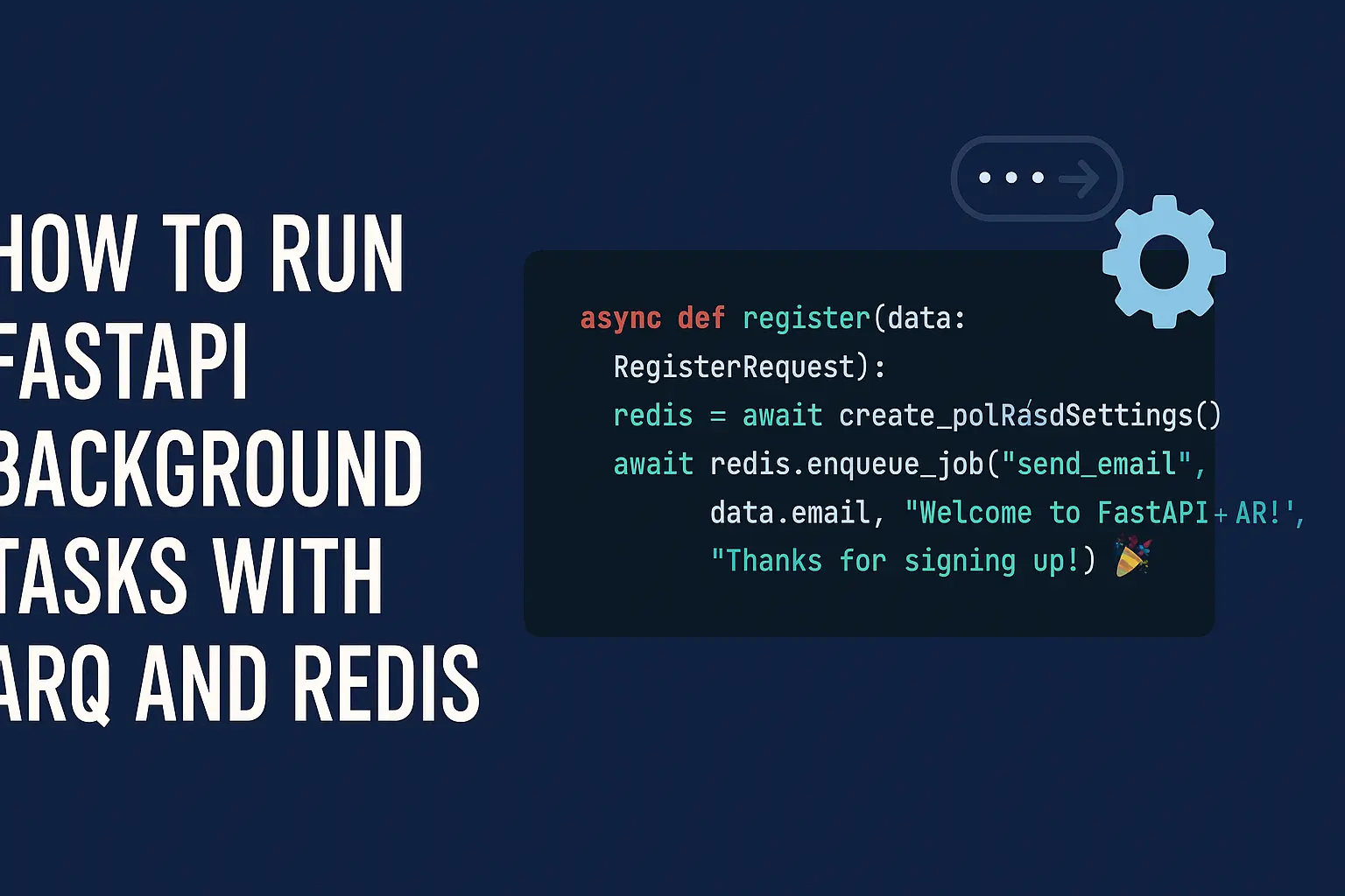 celery 2026: python distributed task queue, redis,... ARQ vs Celery, How to Run FastAPI Background Tasks with ARQ and Redis