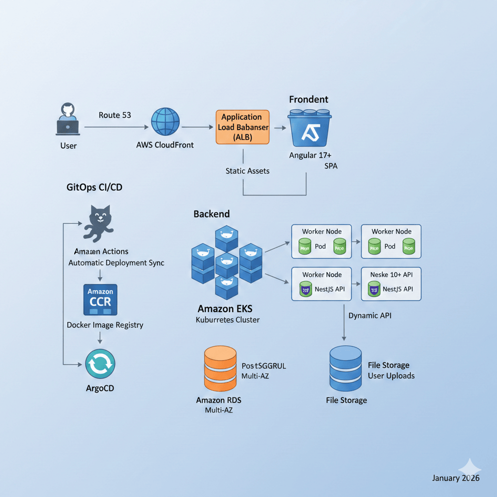 Deploying NestJS & Angular on AWS EKS: A Production-Ready Guide